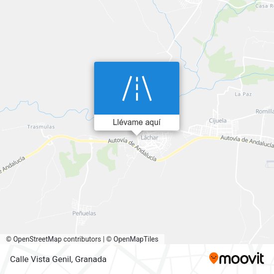 Mapa Calle Vista Genil