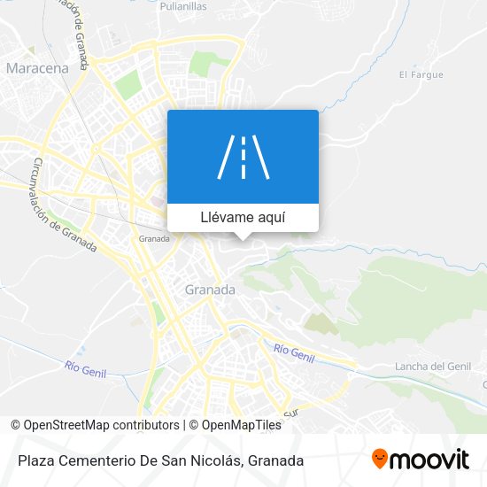 Mapa Plaza Cementerio De San Nicolás