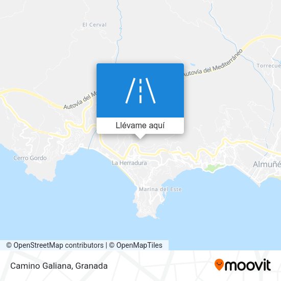 Mapa Camino Galiana