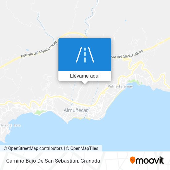 Mapa Camino Bajo De San Sebastián