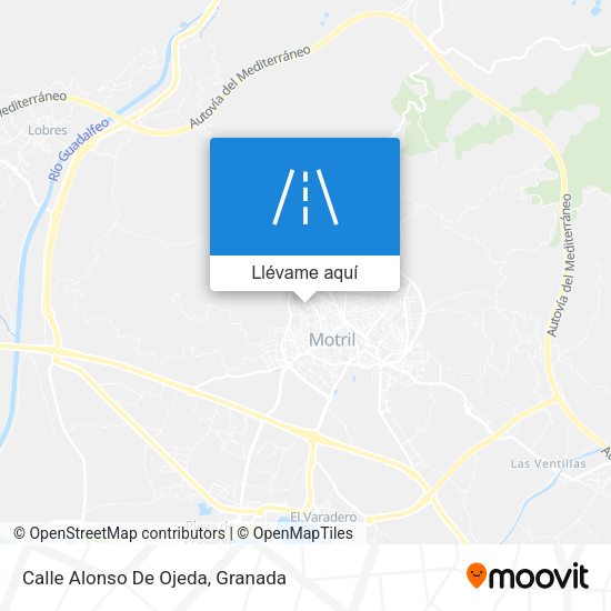 Mapa Calle Alonso De Ojeda