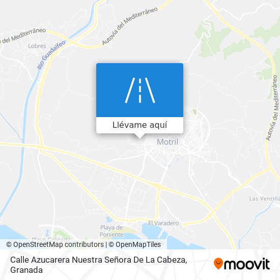 Mapa Calle Azucarera Nuestra Señora De La Cabeza