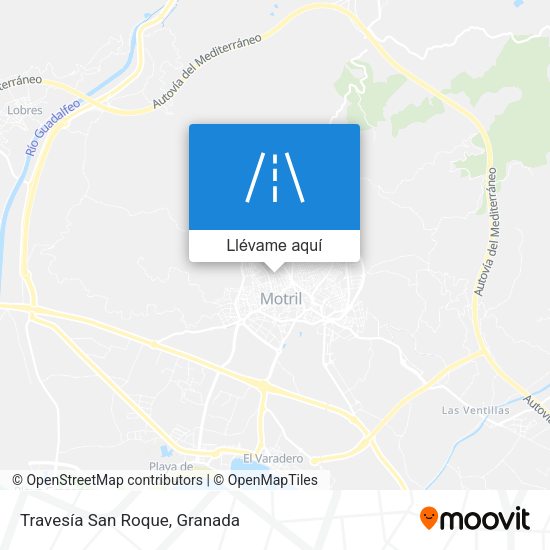 Mapa Travesía San Roque