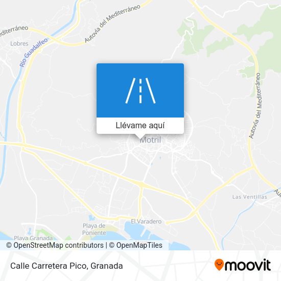Mapa Calle Carretera Pico