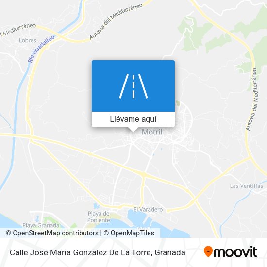 Mapa Calle José María González De La Torre