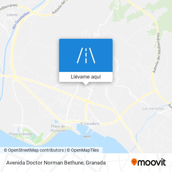 Mapa Avenida Doctor Norman Bethune