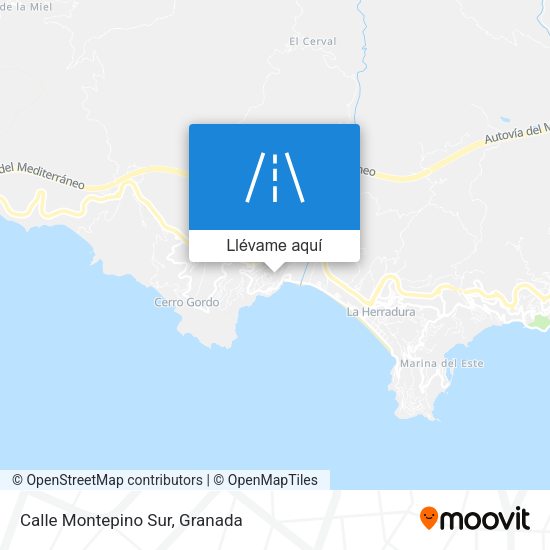 Mapa Calle Montepino Sur