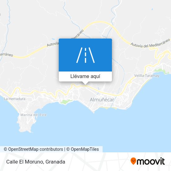 Mapa Calle El Moruno