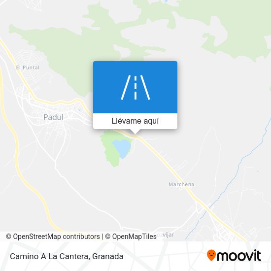 Mapa Camino A La Cantera