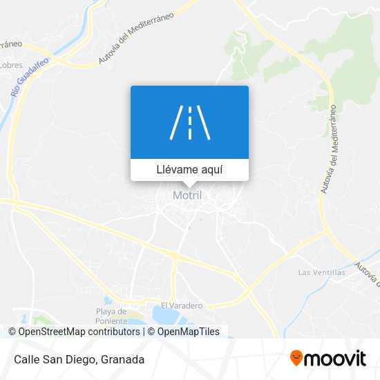 Mapa Calle San Diego