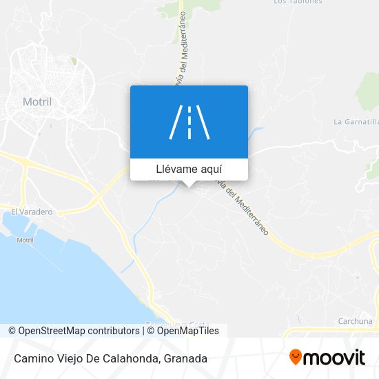 Mapa Camino Viejo De Calahonda