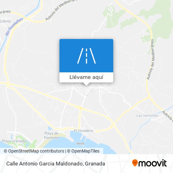 Mapa Calle Antonio Garcia Maldonado