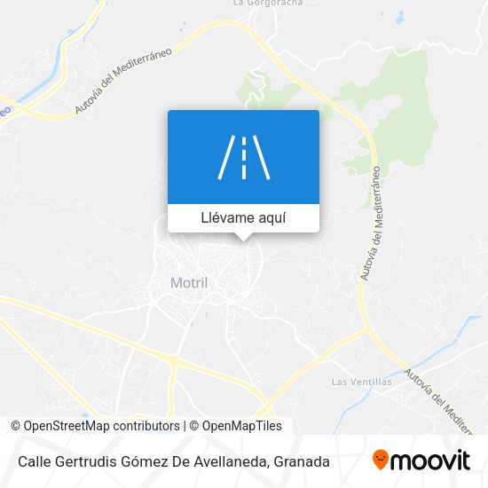 Mapa Calle Gertrudis Gómez De Avellaneda