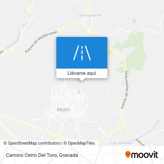 Mapa Camino Cerro Del Toro