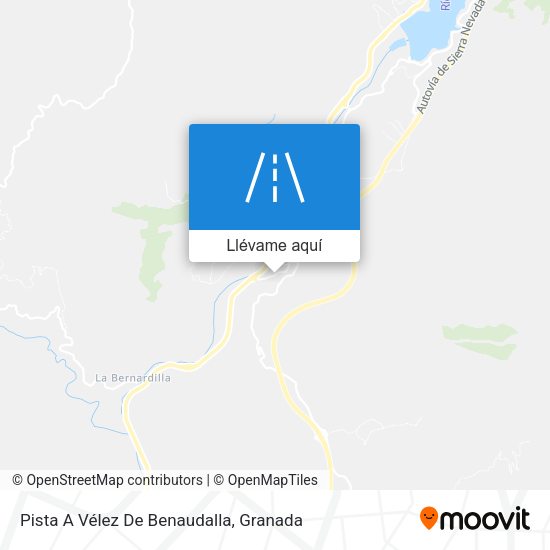 Mapa Pista A Vélez De Benaudalla