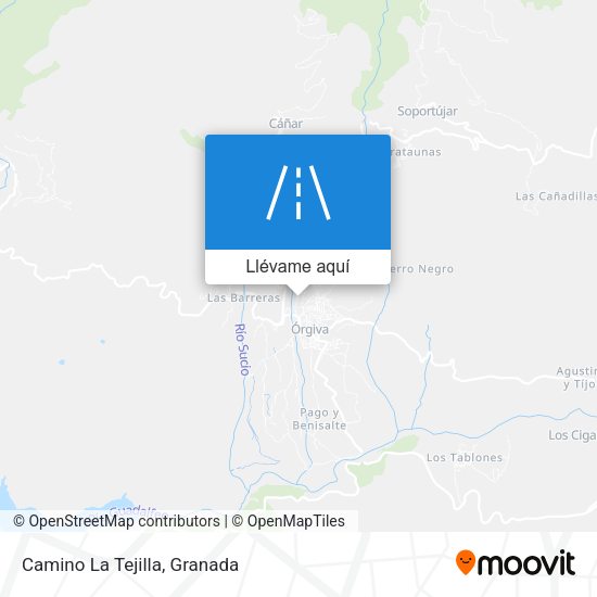 Mapa Camino La Tejilla