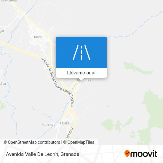 Mapa Avenida Valle De Lecrín