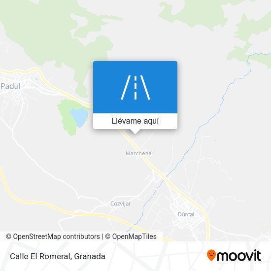 Mapa Calle El Romeral