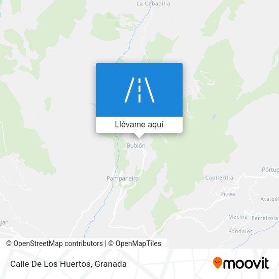 Mapa Calle De Los Huertos