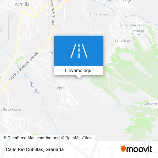 Mapa Calle Río Cubillas
