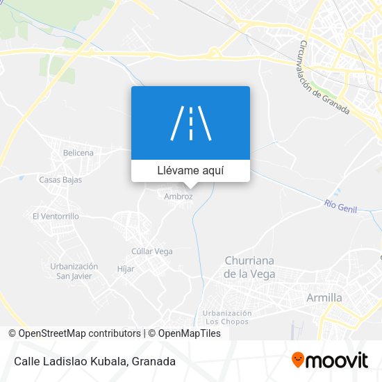 Mapa Calle Ladislao Kubala