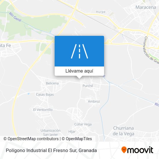 Mapa Polígono Industrial El Fresno Sur