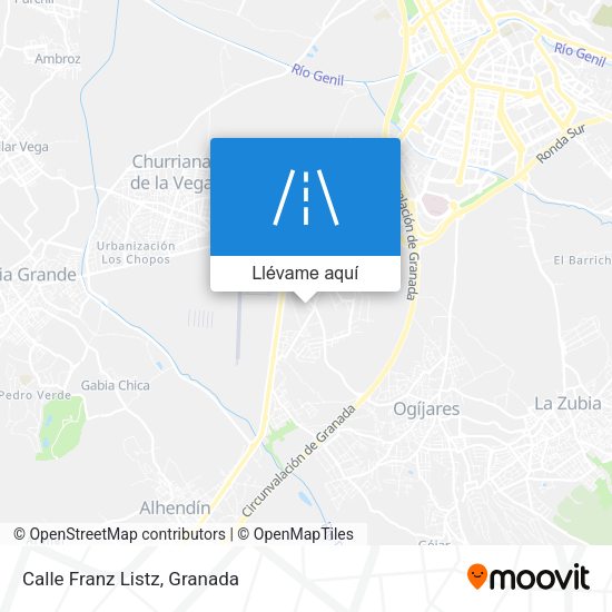 Mapa Calle Franz Listz