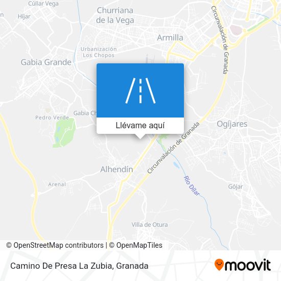 Mapa Camino De Presa La Zubia