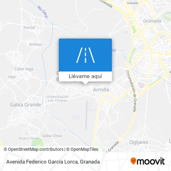Mapa Avenida Federico García Lorca