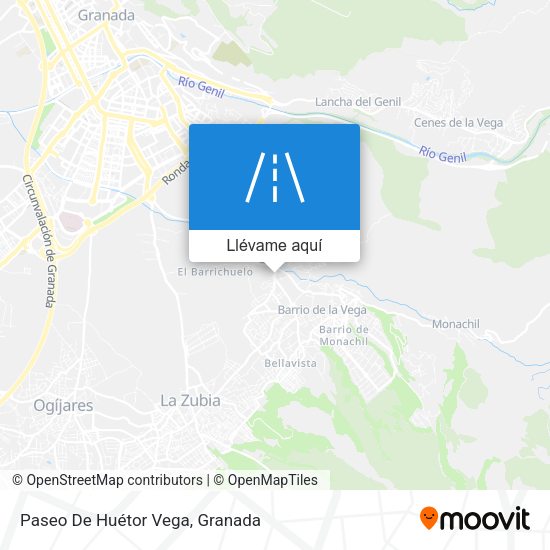 Mapa Paseo De Huétor Vega