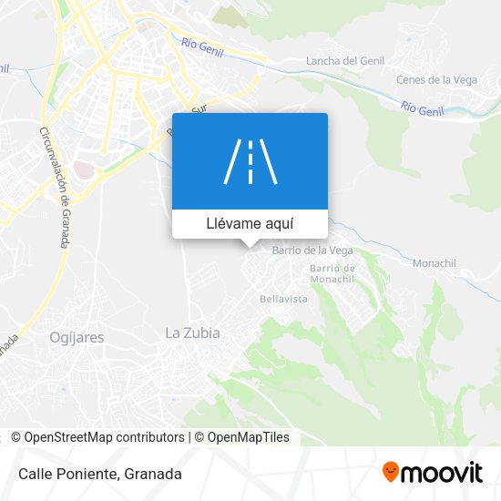 Mapa Calle Poniente