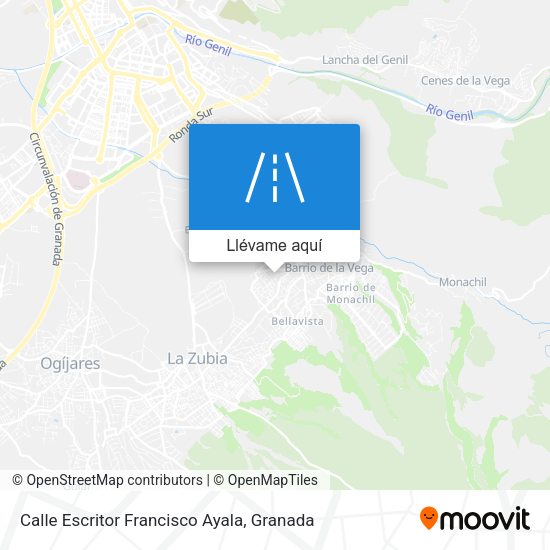 Mapa Calle Escritor Francisco Ayala