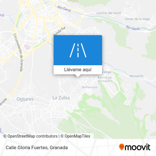 Mapa Calle Gloria Fuertes