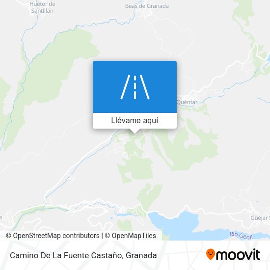 Mapa Camino De La Fuente Castaño