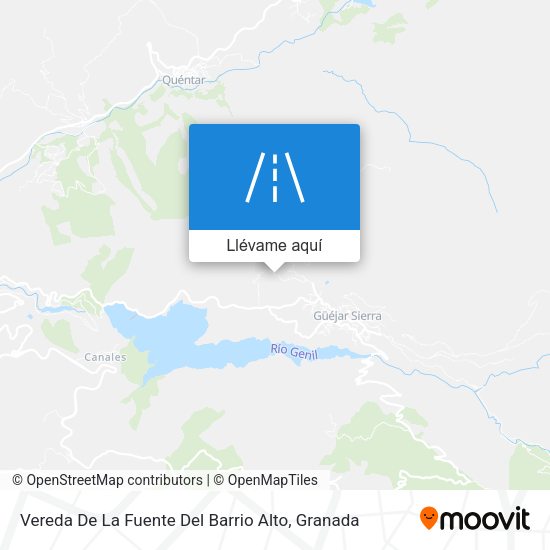 Mapa Vereda De La Fuente Del Barrio Alto