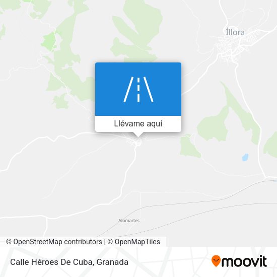 Mapa Calle Héroes De Cuba