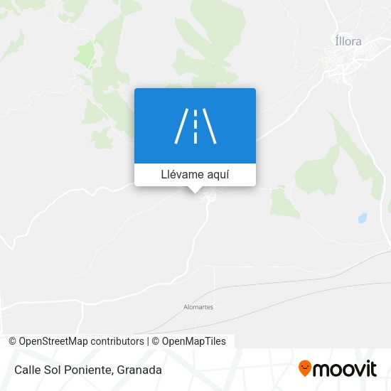 Mapa Calle Sol Poniente