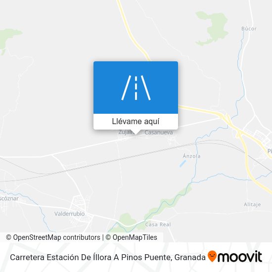 Mapa Carretera Estación De Íllora A Pinos Puente