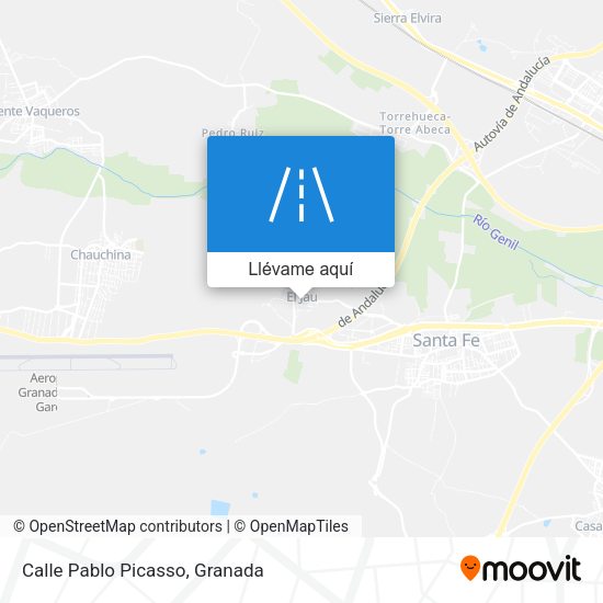Mapa Calle Pablo Picasso
