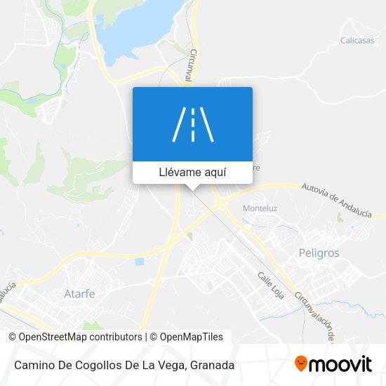 Mapa Camino De Cogollos De La Vega