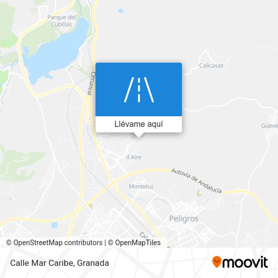 Mapa Calle Mar Caribe