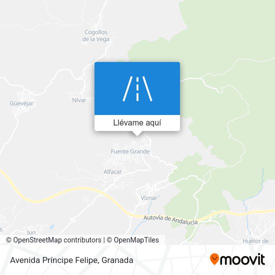 Mapa Avenida Príncipe Felipe