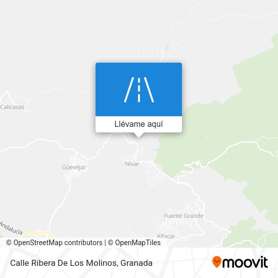 Mapa Calle Ribera De Los Molinos