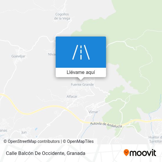 Mapa Calle Balcón De Occidente