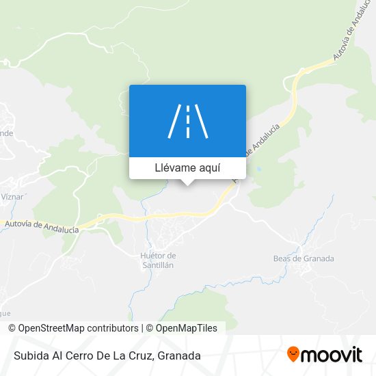 Mapa Subida Al Cerro De La Cruz