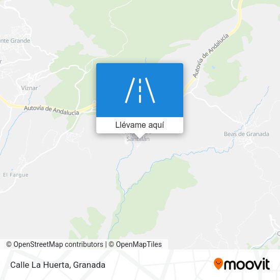 Mapa Calle La Huerta
