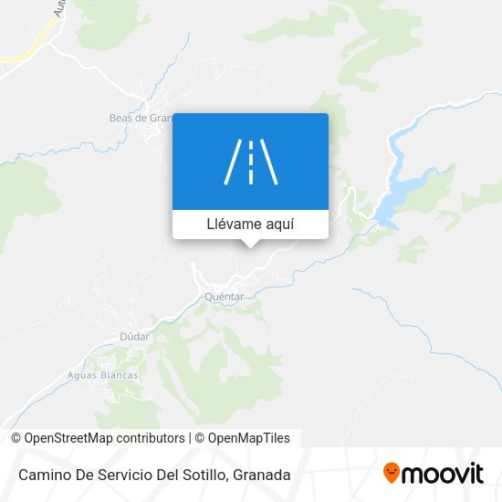 Mapa Camino De Servicio Del Sotillo