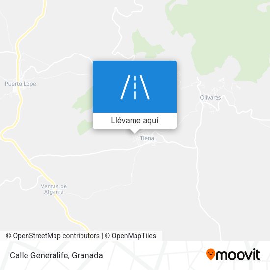 Mapa Calle Generalife