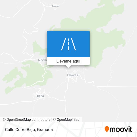 Mapa Calle Cerro Bajo