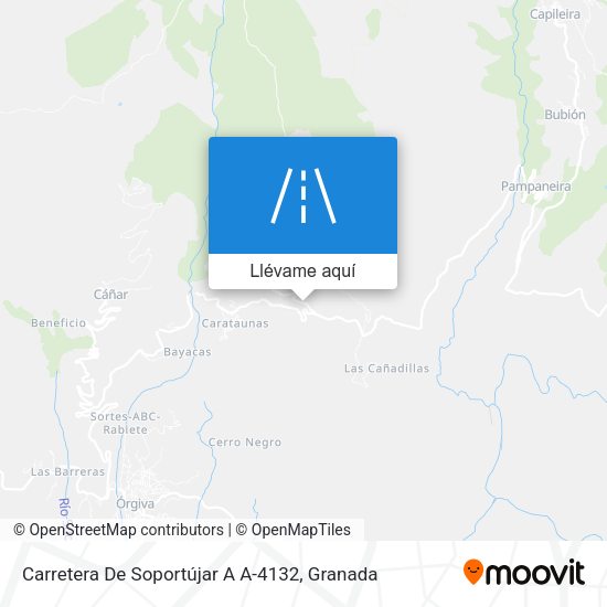 Mapa Carretera De Soportújar A A-4132
